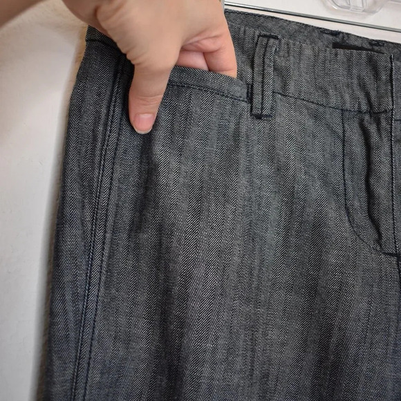 New York & Company Sz 8 Wide Leg Mid Rise Dark Wash Denim Pants 100% Cotton Y2K - Picture 6 of 15